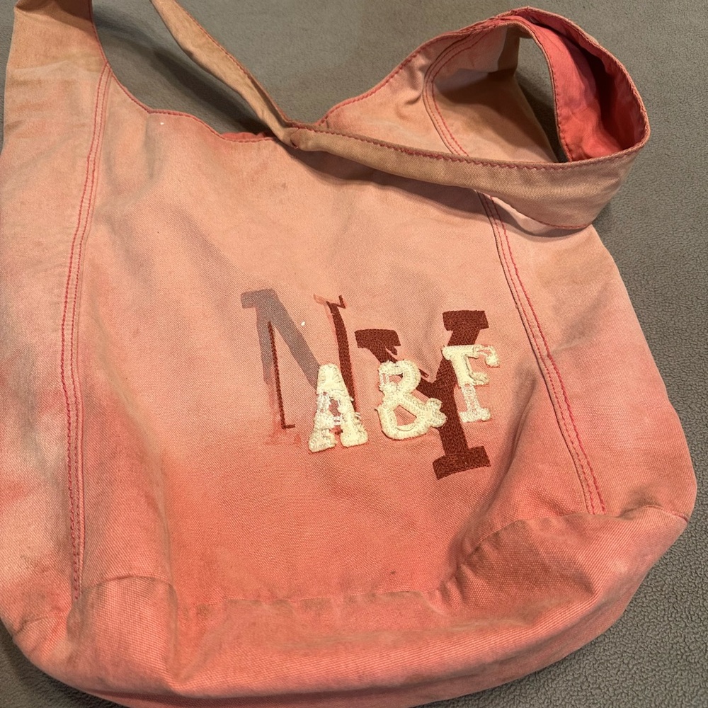 Vintage Abercrombie & Fitch canvas tote/cross body bag